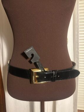 Elizabeth Claiborne Patent Leather Belt-XL-NWT